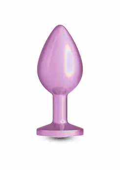Iridescent Pink Medium Chrome-Plated Aluminum Intimate Plug