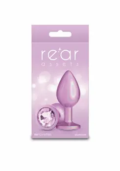 Iridescent Pink Medium Chrome-Plated Aluminum Intimate Plug