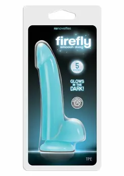 NS Novelties Firefly Glowing Dong 5 inch - Luminous TPE, Suction Base