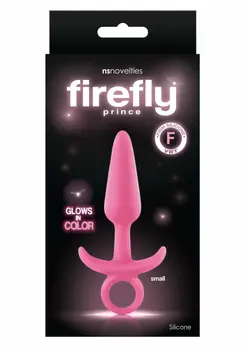 Firefly Prince Small Glow-in-the-Dark Silicone Plug Blue