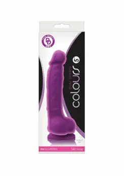 Colours Dual Density 5 inch Platinum Silicone Intimate Model Pink
