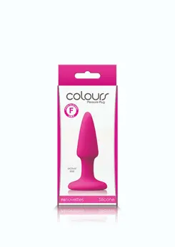 Colours Pleasures Mini Plug Platinum Silicone Black Small