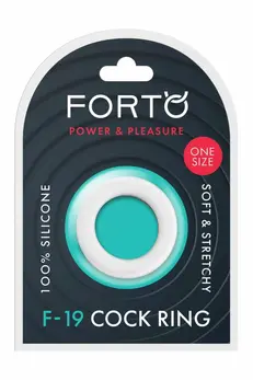 FORTO F-19 Two-Tone Silicone C-Ring Black & White Adjustable