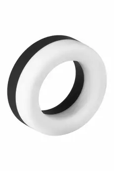 FORTO F-19 Two-Tone Silicone C-Ring Black & White Adjustable