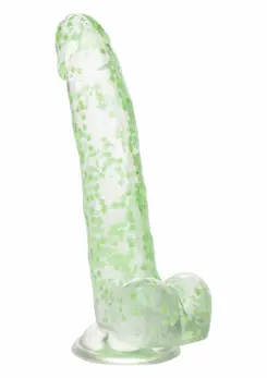 Naughty Bits I Leaf Glow-in-the-Dark Dong 20 cm Suction Cup Green