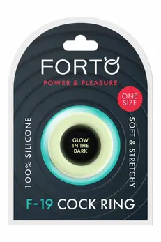 FORTO F-19 Two-Tone Silicone C-Ring Black & Glow Flexible Design