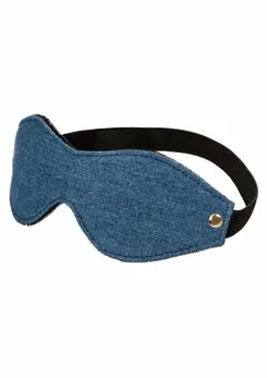 Ride Em Denim Eye Mask Premium Double-Padded Adjustable Fit
