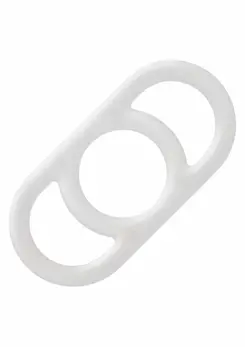 Alpha Silicone Commander Ring Liquid Silicone Flexible Black