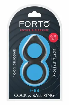 FORTO F-88 Double Ring Black Premium Silicone Support System