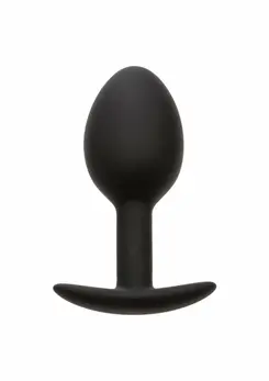 CalExotics Weighted Silicone Plug 16.3g Ergonomic Intimate Trainer Black