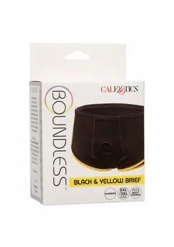 CalExotics Boundless Brief Black & Yellow Comfort Harness S/M