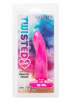 Twisted Love Twisted Probe Liquid Silicone Flexible Black 20 cm