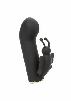 Raven Butterfly Mini Dual Massager - Compact Curved Design, Black