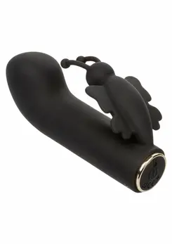 Raven Butterfly Mini Dual Massager - Compact Curved Design, Black