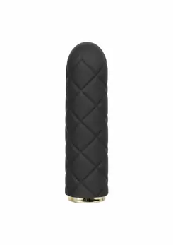 Raven Quilted Seducer Mini Massager, 10 Modes, Waterproof, USB, Black