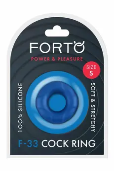 FORTO F-33 Intimate Ring Small Blue 17mm Liquid Silicone
