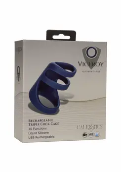 Viceroy Rechargeable Triple Ring Silicone Support System Black