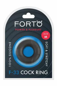 FORTO F-33 21mm Medium Black Silicone Comfort Ring
