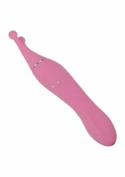 CalExotics Tempt And Tease Kiss Dual-Ended Massager Pink