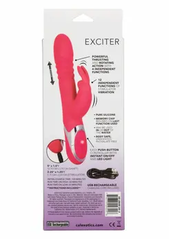 Enchanted Exciter Dual-Action Silicone Intimate Machine, Waterproof USB