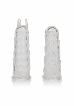 CalExotics Finger Teaser Set - Flexible Textured Finger Sleeves, 2 pcs