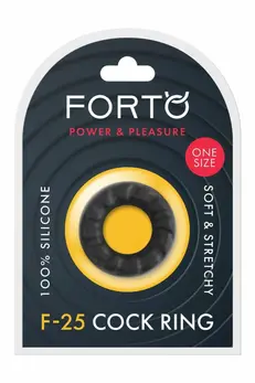 FORTO F-25 23mm Silicone Comfort Ring Black Adjustable Fit