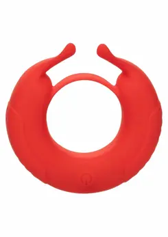CalExotics Taurus Enhancer Rechargeable Silicone Ring, Dual Motors, Black