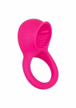 CalExotics Teasing Tongue Enhancer Silicone Rechargeable Ring Black