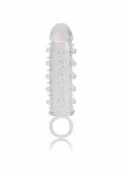 Stud Extender with Support Ring - TPR Sleeve, Anatomical Fit, Clear