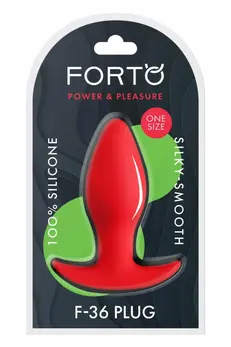 FORTO F-36 T Plug Red - Premium Silicone Medium Anchor Base Plug