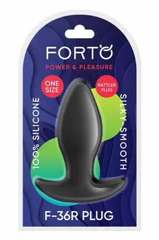 FORTO F-36R Rattler T Plug Black Premium Silicone Medium Anchor Base