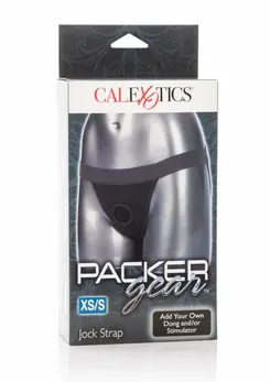 Packer Gear Jock Strap Adjustable Harness Black Unisex 716770089816