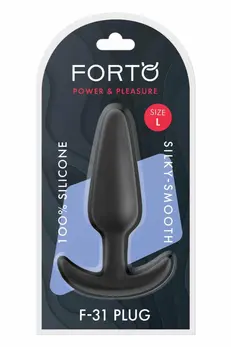 FORTO F-31 Plug Large Black Premium Silicone Flexible System