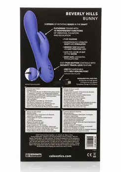 Beverly Hills Bunny Silicone Intimate Device 10 Modes Waterproof Pink