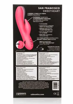 California Dreaming San Francisco Sweetheart Silicone Vibrator Pink