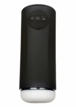 Optimum Power Vibrating & Thrusting Stroker Rechargeable Black IPX7