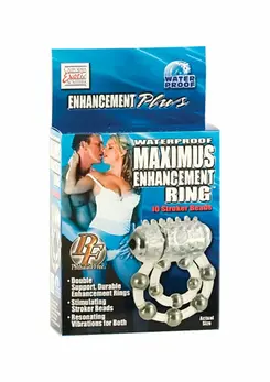 Maximus Ring 10 Vibrating Beads Waterproof Enhancement System TPR