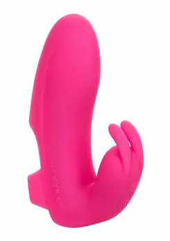 CalExotics Silicone Marvelous Pleaser Finger Vibe, 10 Modes, Pink