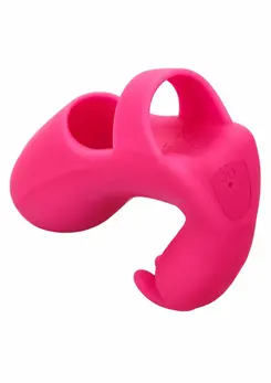 CalExotics Silicone Marvelous Pleaser Finger Vibe, 10 Modes, Pink