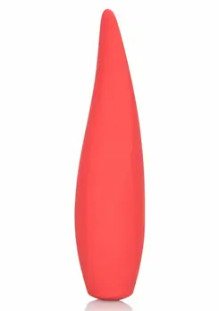 CalExotics Red Hot Ember Compact Silicone Multi-Function Massager Red