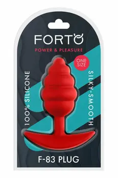 FORTO F-83 SPIR PLUG RED Medium Silicone Ribbed Model