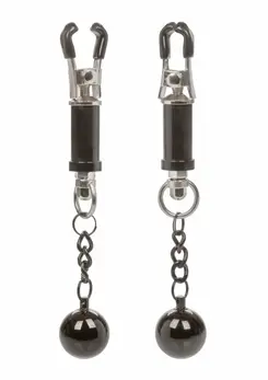 CalExotics Weighted Twist Adjustable Nipple Clamps with Swinging Weights
