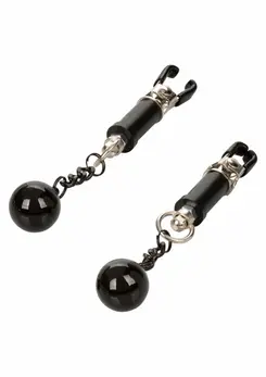 CalExotics Weighted Twist Adjustable Nipple Clamps with Swinging Weights