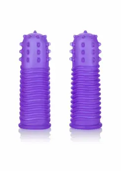 CalExotics Intimate Play Finger Tingler Set Flexible Silicone 2pcs