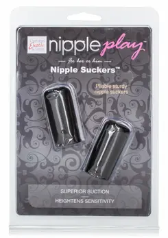 CalExotics Nipple Play Silicone Nipple Suckers Compact Black Set