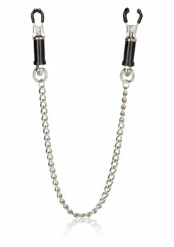 CalExotics Superior Adjustable Nipple Clamps with Decorative Chain 2.5”