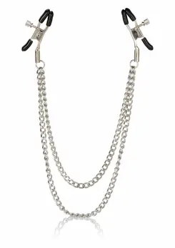 CalExotics Nipple Play Tiered Adjustable Nipple Clamps with Chains
