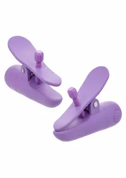Nipple Play Nipplettes Rechargeable Adjustable Vibrating Clamps Pink