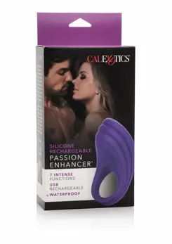 CalExotics Silicone Rechargeable Passion Enhancer Ring Black