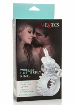 Pipedream Wireless Butterfly Ring Intimate Couples Enhancer Purple